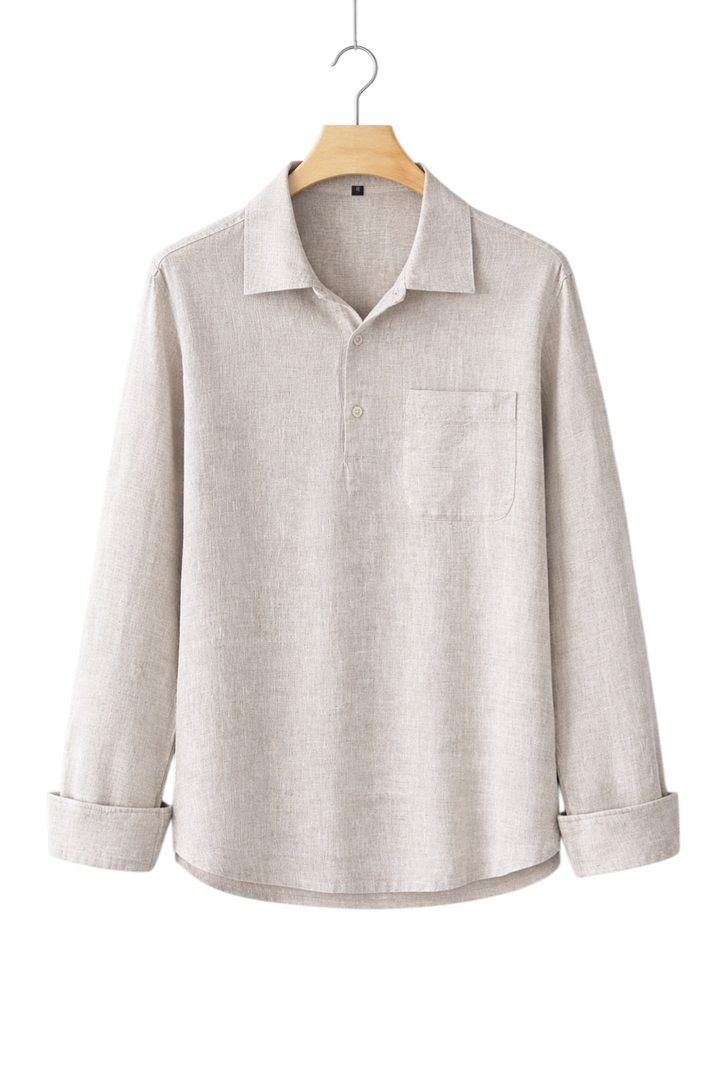 Textured Linen-Look Shirt