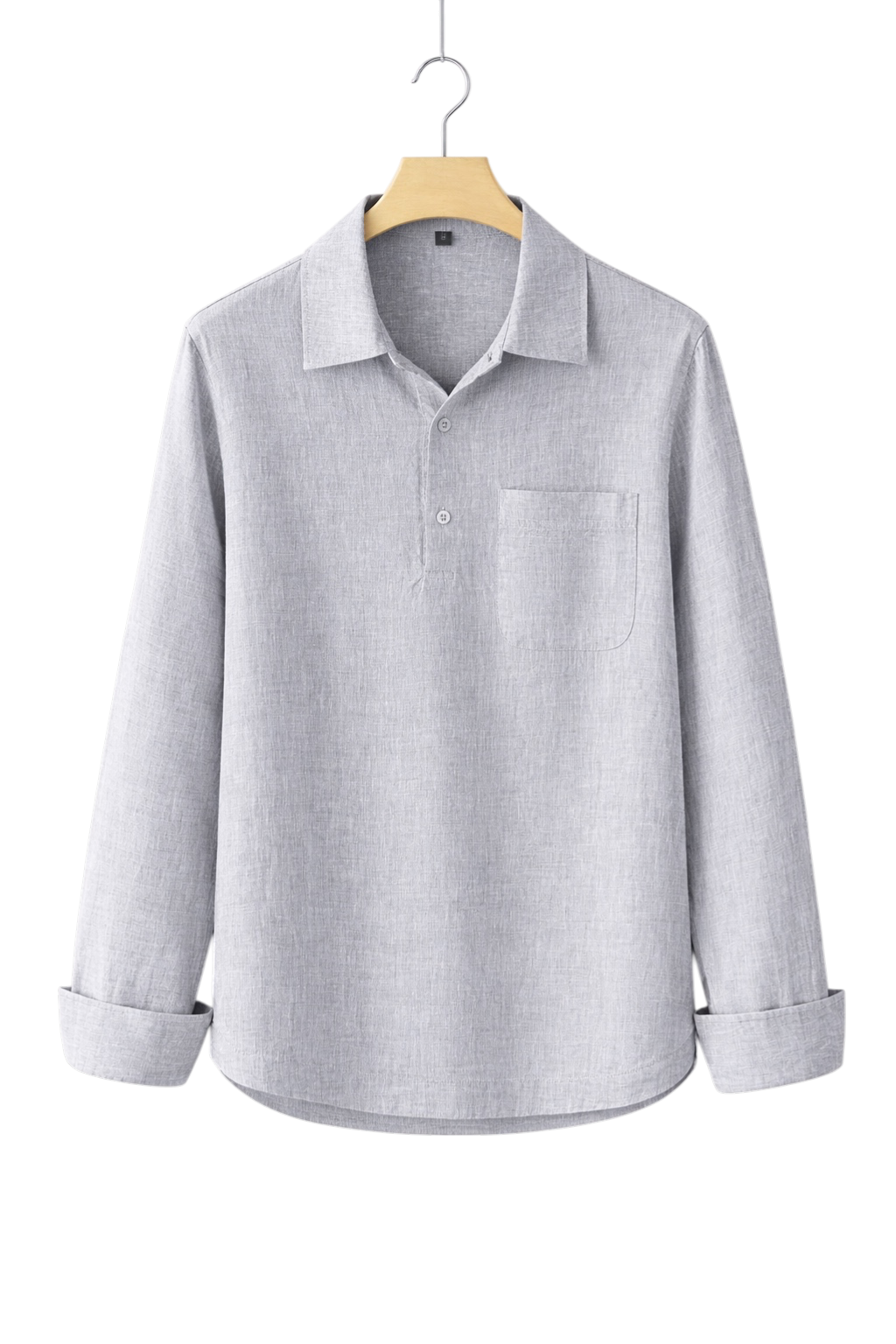 Textured Linen-Look Shirt