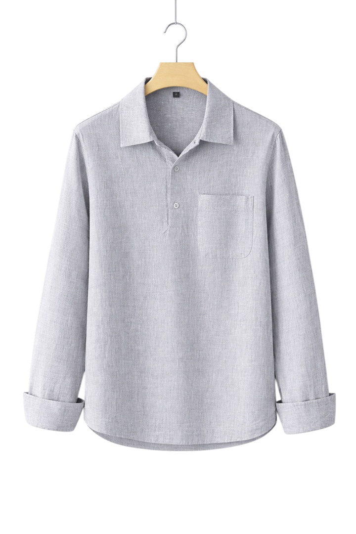 Textured Linen-Look Shirt