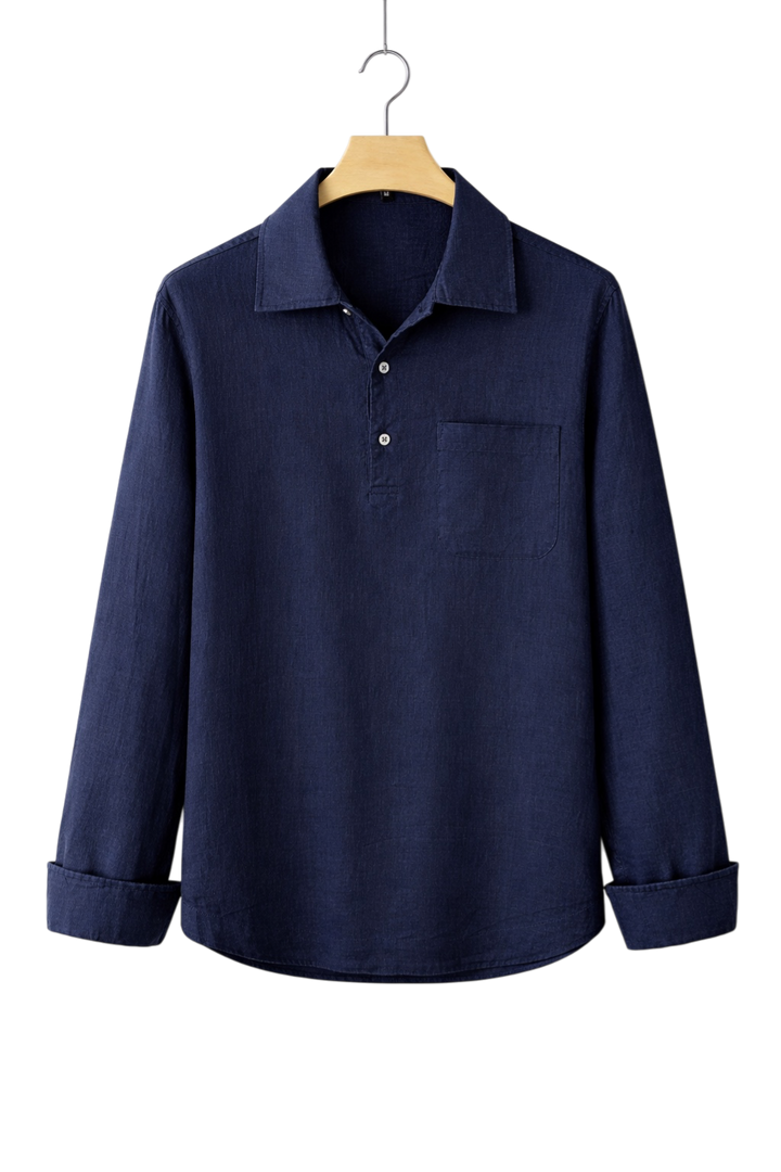 Textured Linen-Look Shirt
