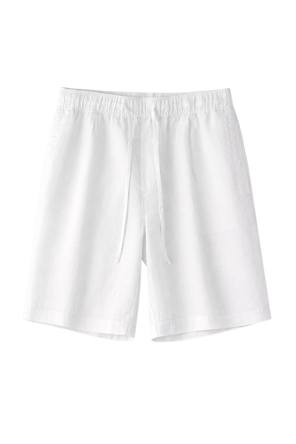 Linen-Look Casual Shorts