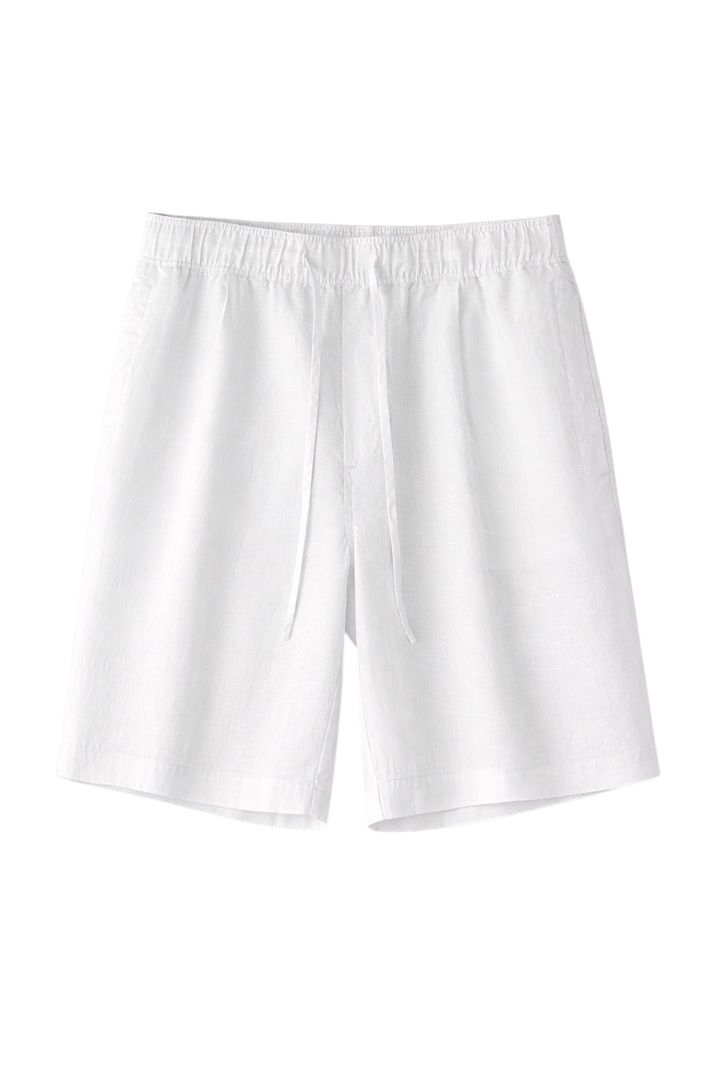 Linen-Look Casual Shorts