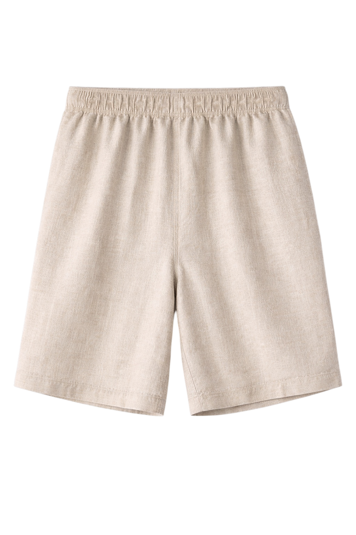 Linen-Look Casual Shorts