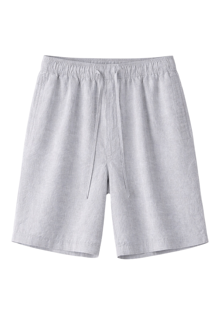 Linen-Look Casual Shorts