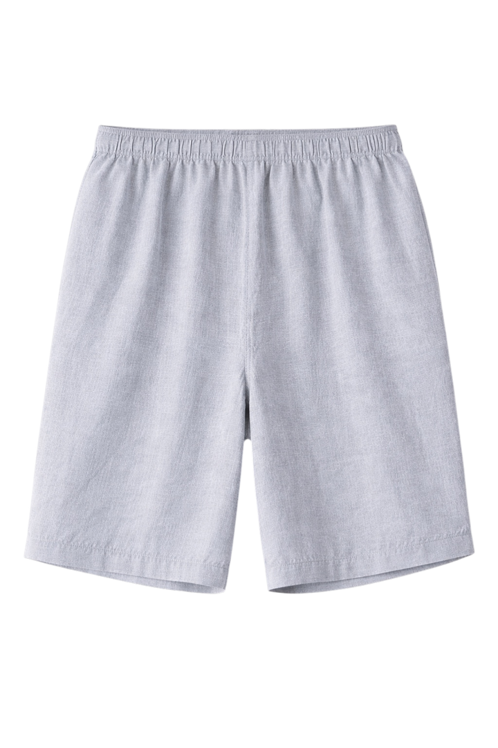 Linen-Look Casual Shorts