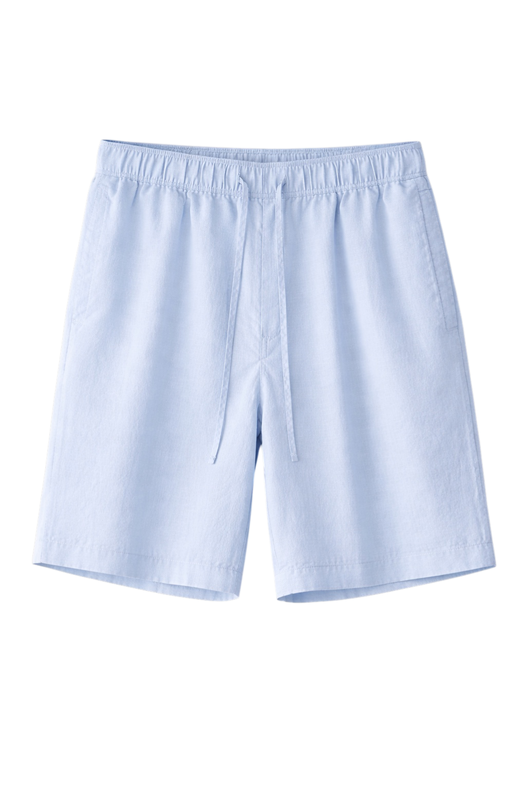 Linen-Look Casual Shorts