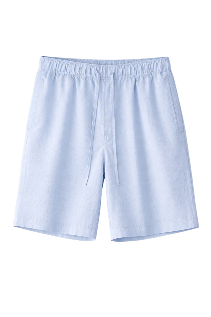 Linen-Look Casual Shorts