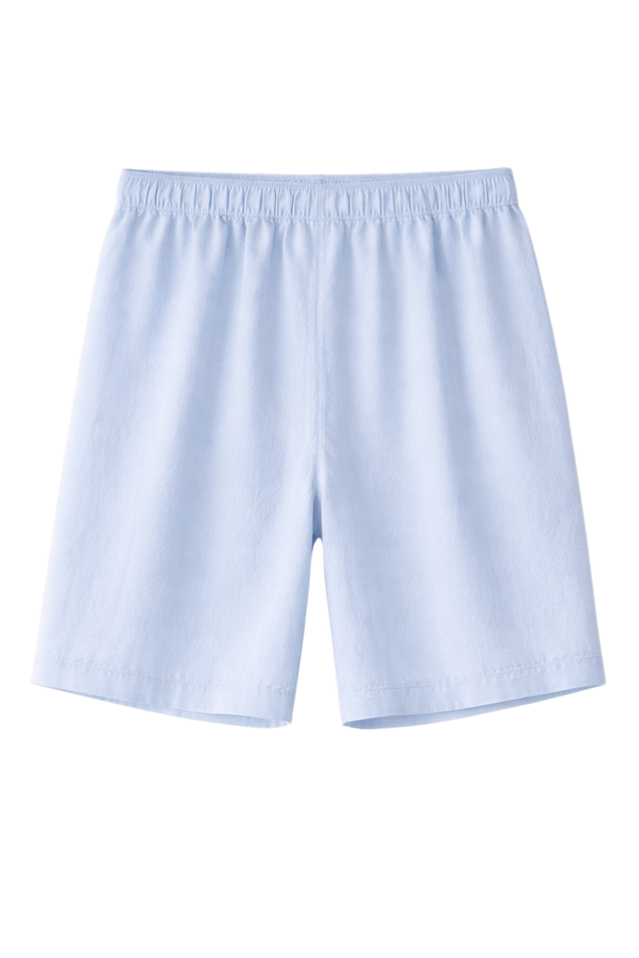 Linen-Look Casual Shorts