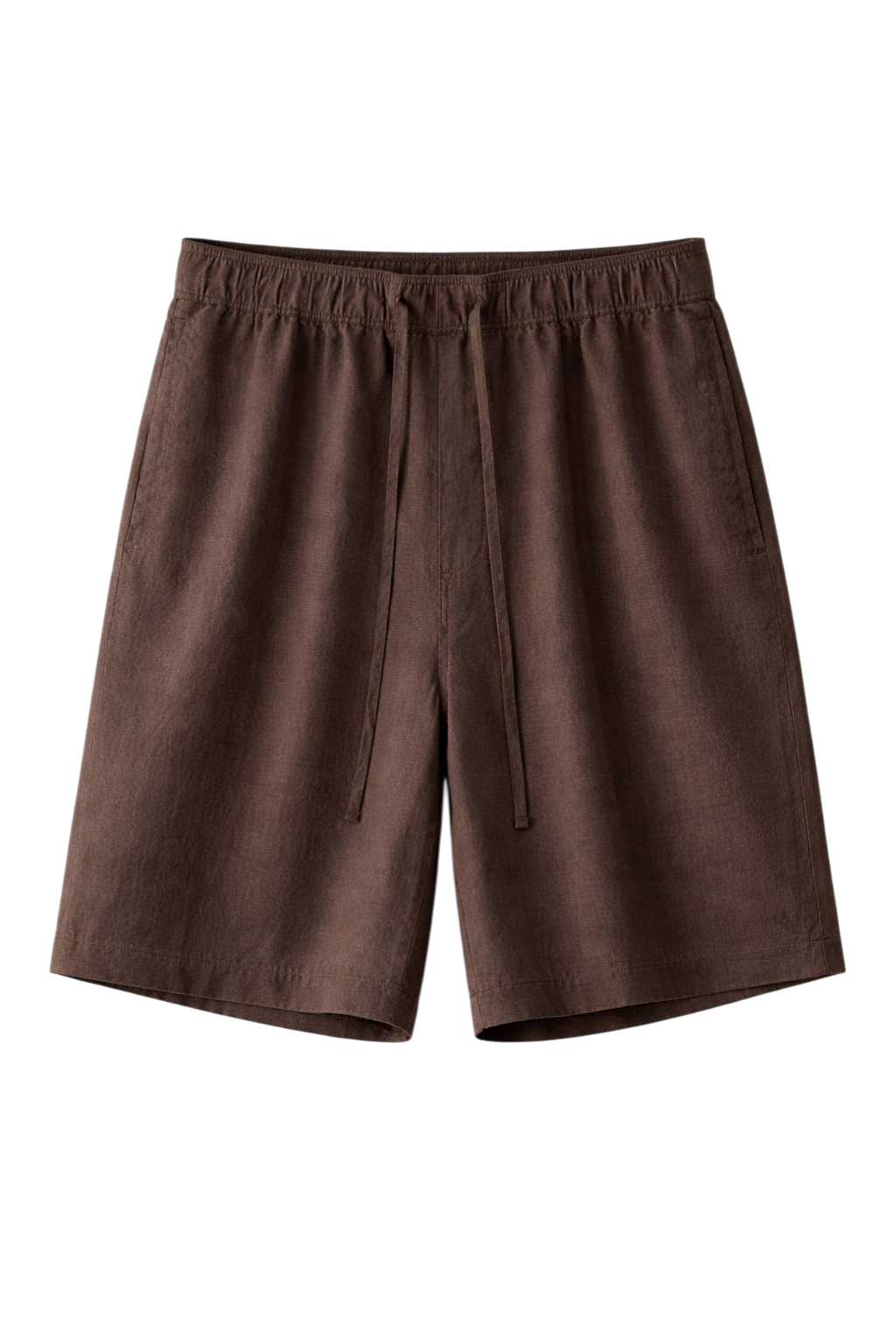 Linen-Look Casual Shorts