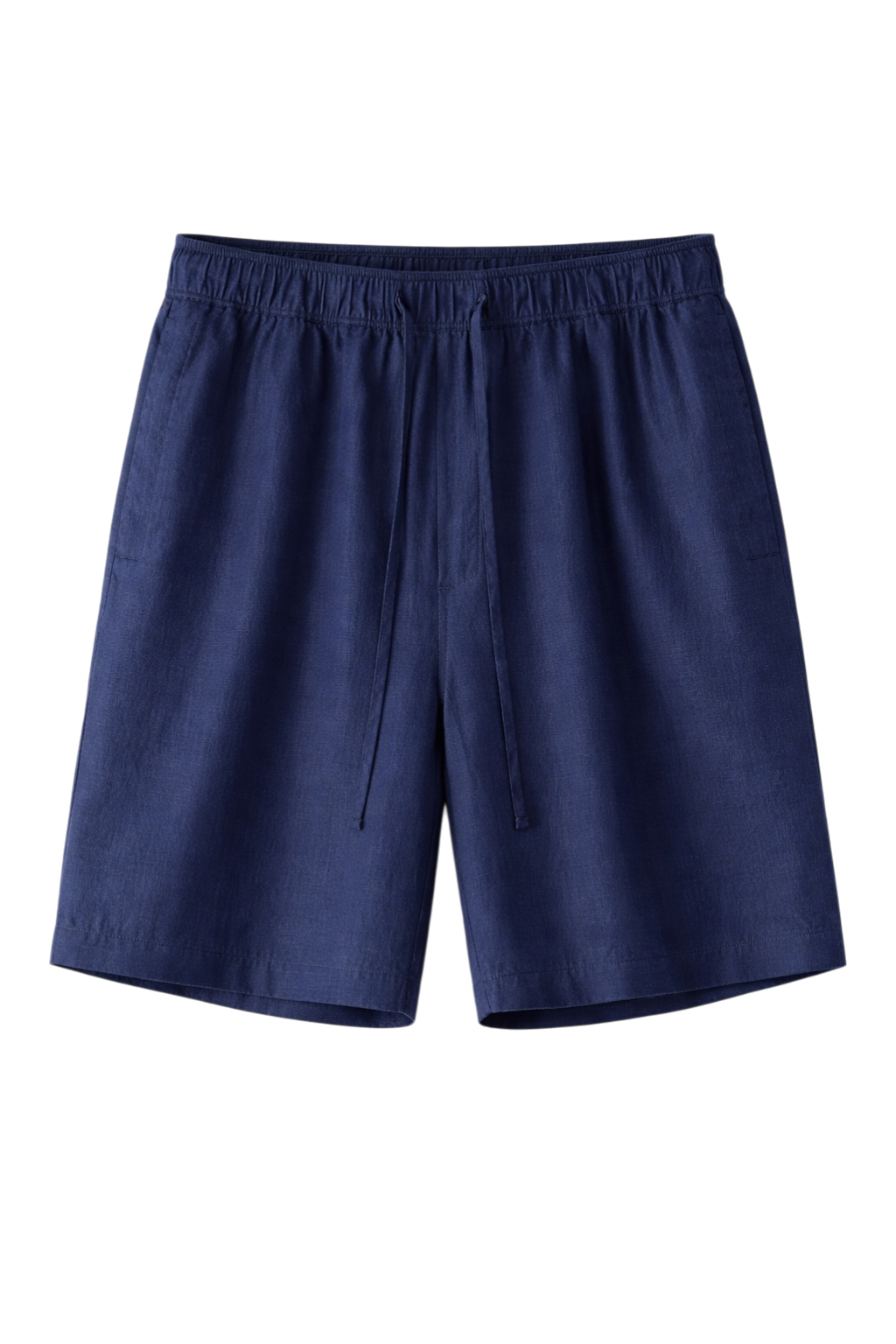 Linen-Look Casual Shorts