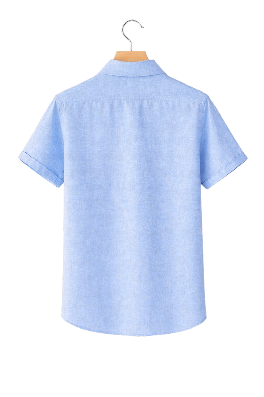 Linen-Look Button-Front Shirt