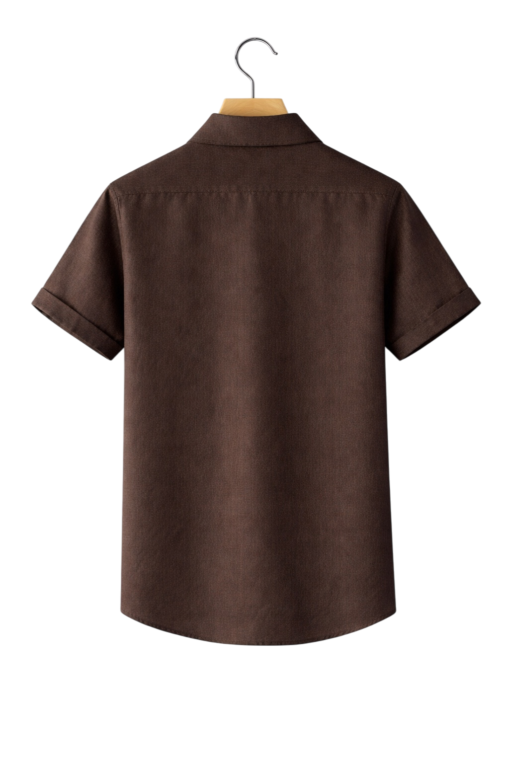 Linen-Look Button-Front Shirt