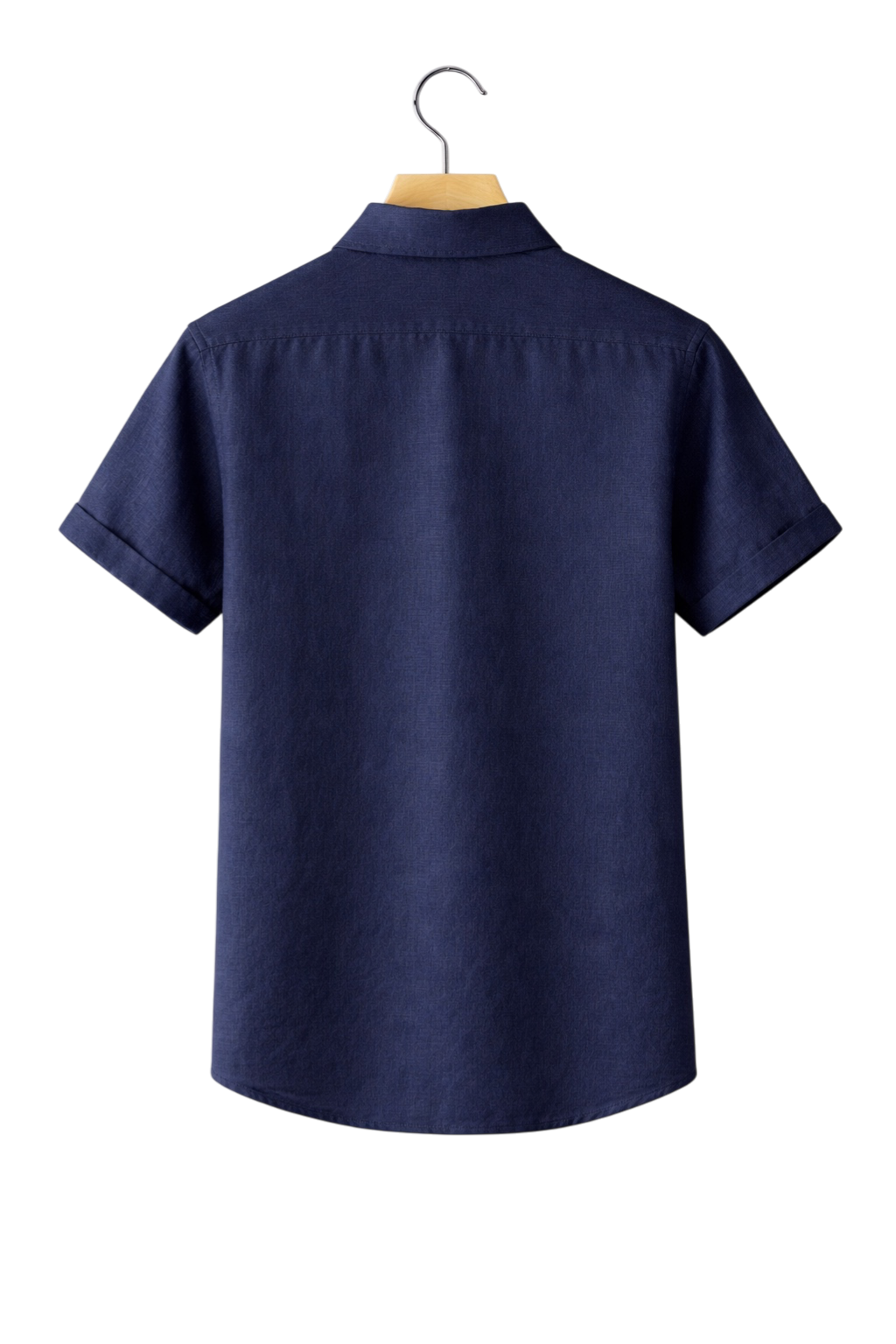 Linen-Look Button-Front Shirt