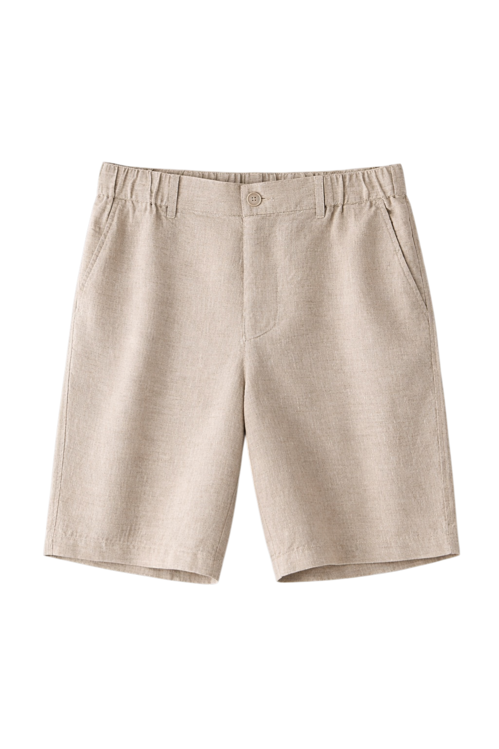 Linen-Look Tailored Shorts