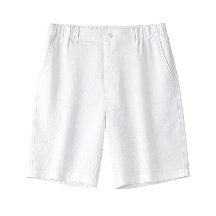 Linen-Look Tailored Shorts