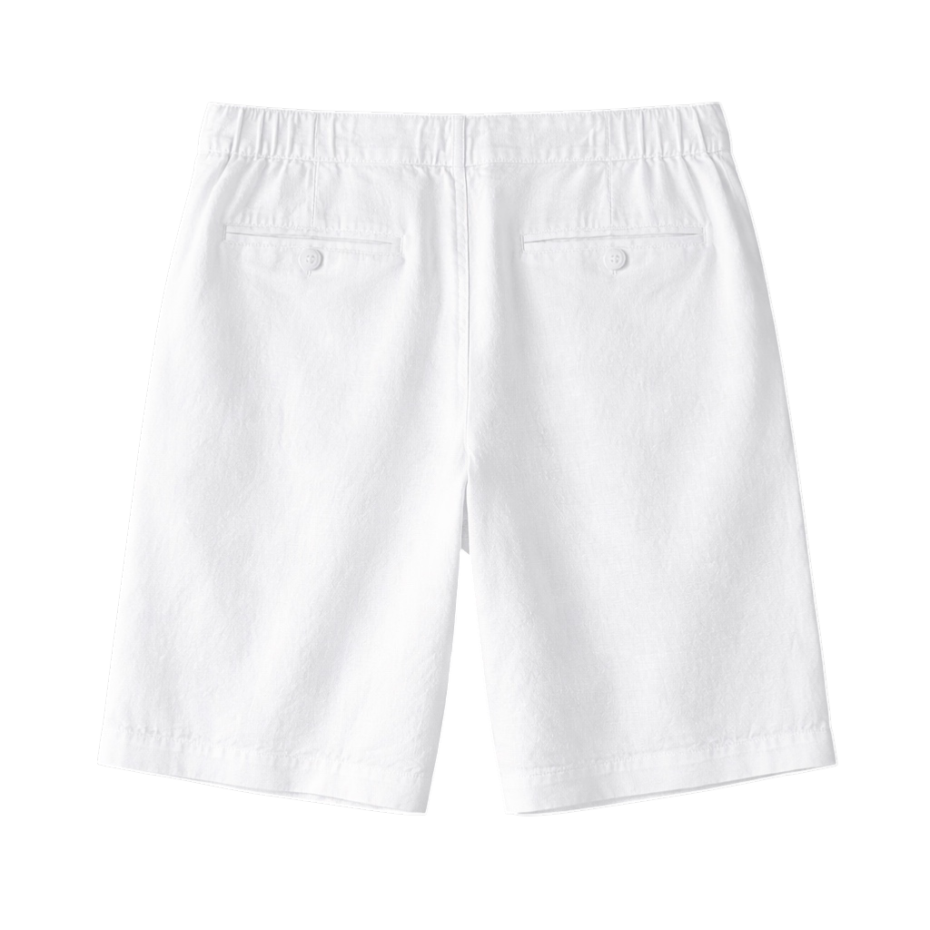 Linen-Look Tailored Shorts