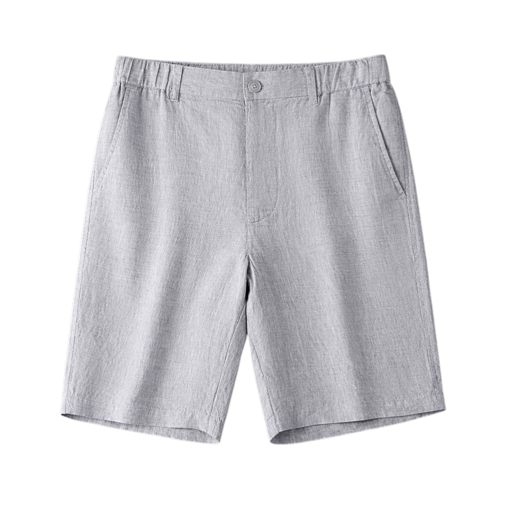 Linen-Look Tailored Shorts