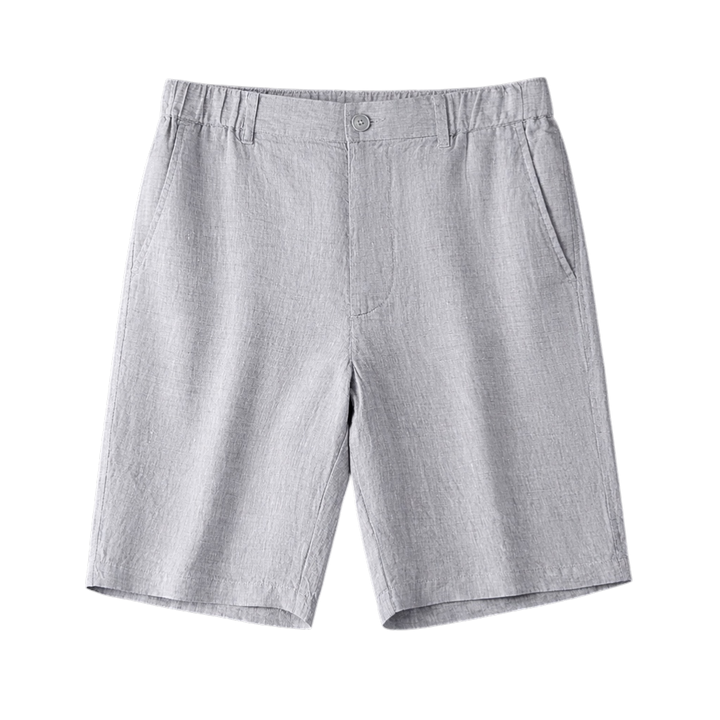 Linen-Look Tailored Shorts