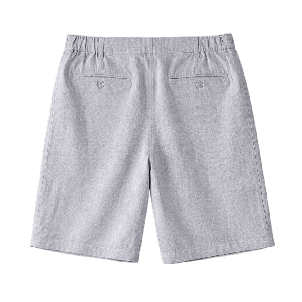 Linen-Look Tailored Shorts