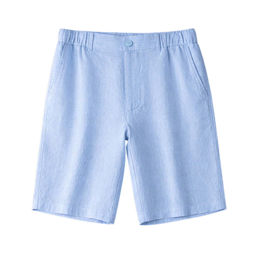 Linen-Look Tailored Shorts