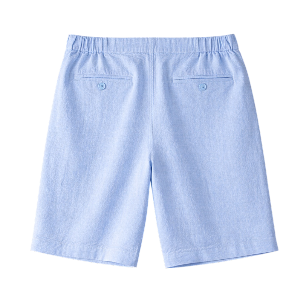 Linen-Look Tailored Shorts