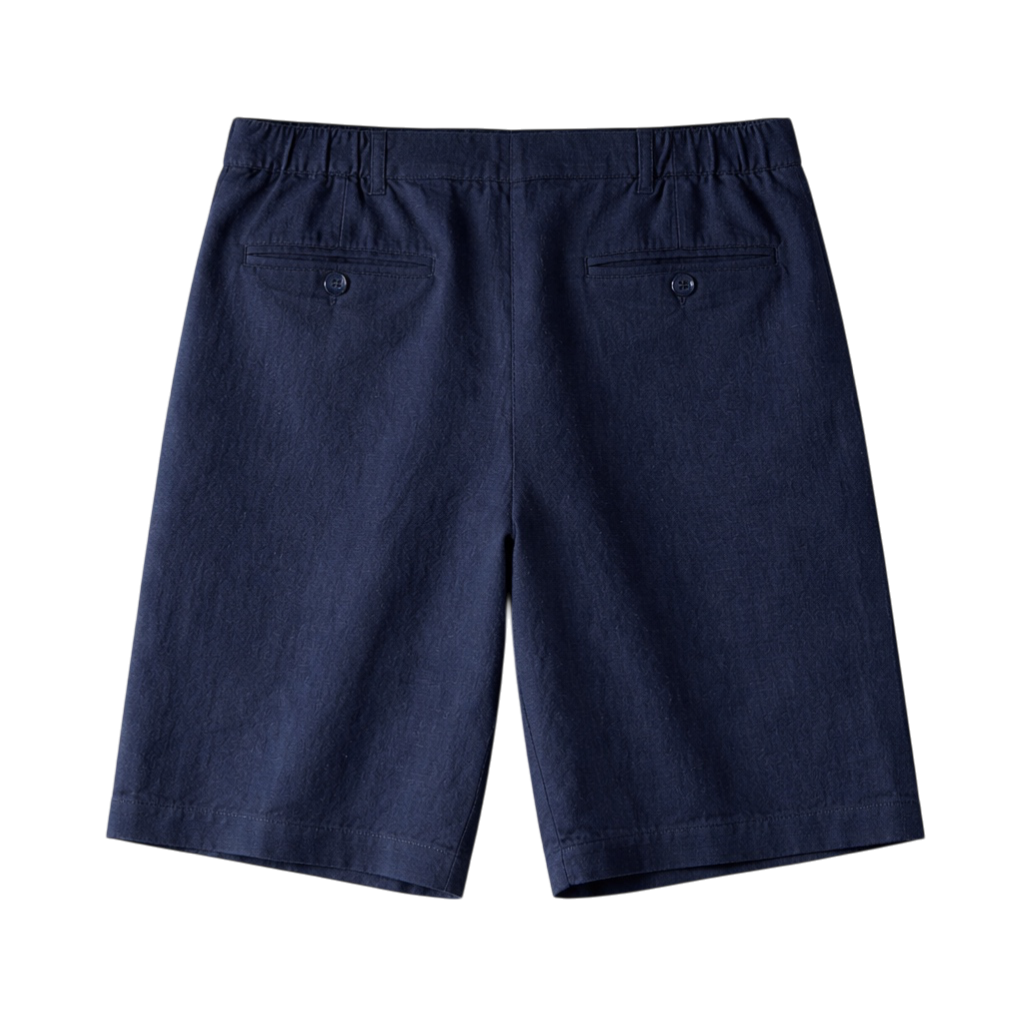 Linen-Look Tailored Shorts