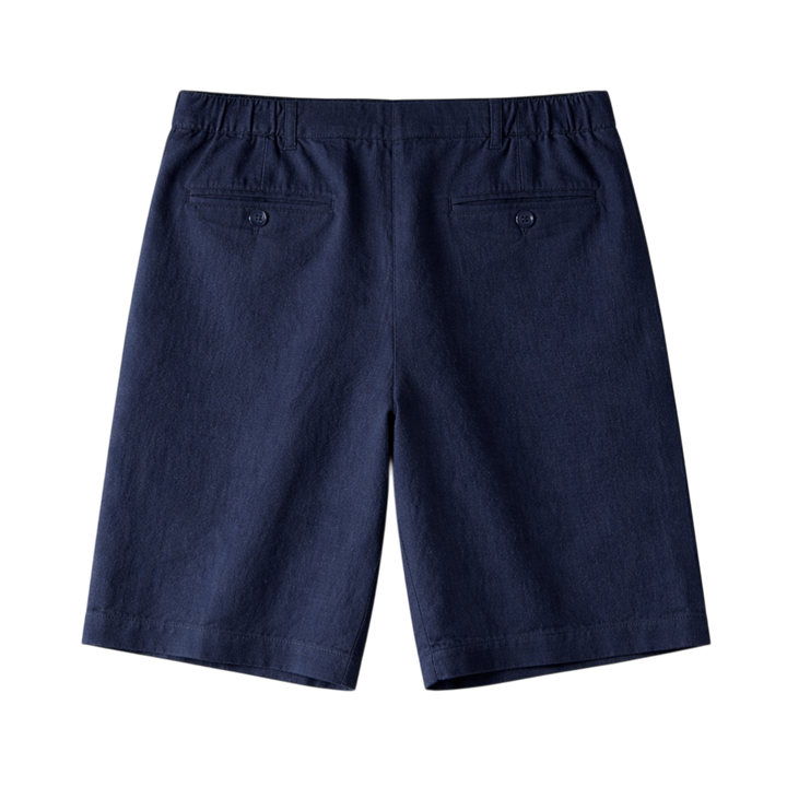 Linen-Look Tailored Shorts