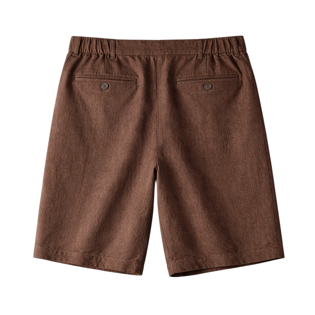 Linen-Look Tailored Shorts