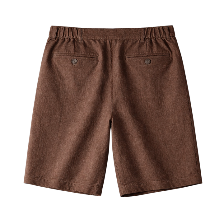 Linen-Look Tailored Shorts
