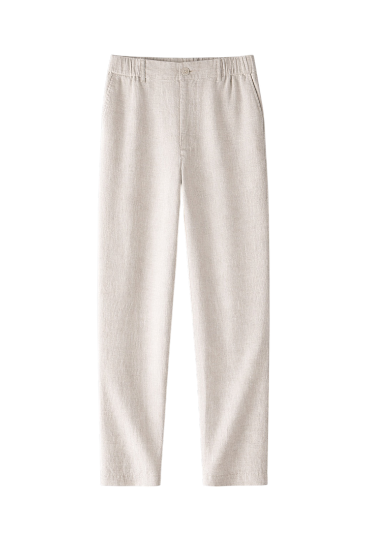 Tailored Linen-Look Trousers