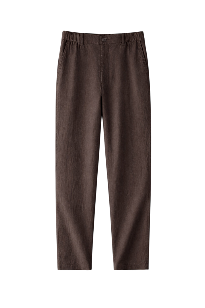 Tailored Linen-Look Trousers