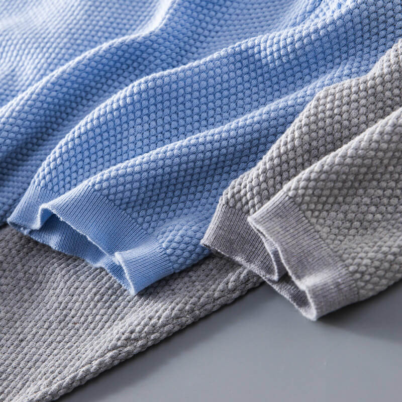 Textured Johnny Collar Polo