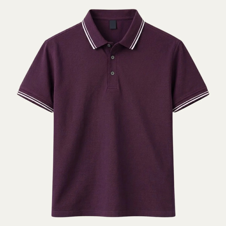 Clean Cotton-Feel Polo Shirt