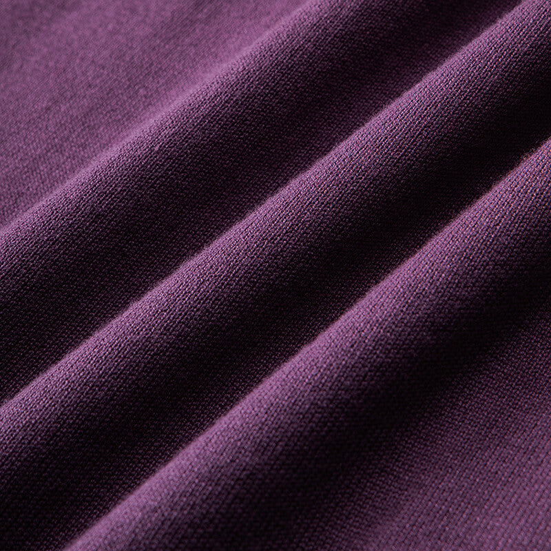 Textured Knit Viscose Polo