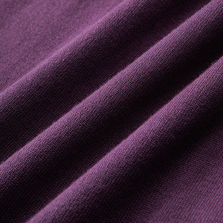 Textured Knit Viscose Polo