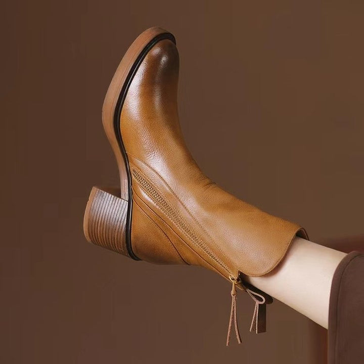 Side-Zip Ankle Boots