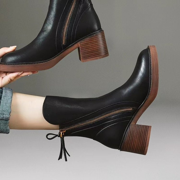Side-Zip Ankle Boots