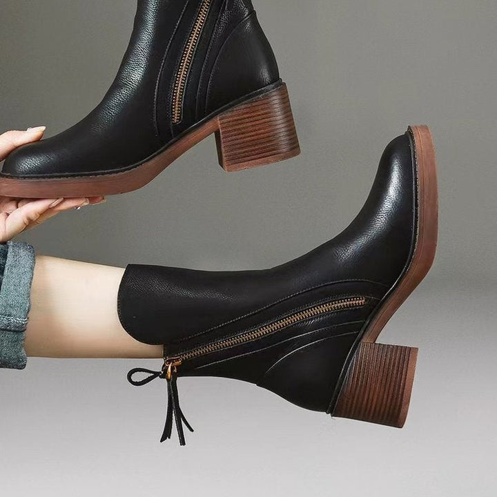 Side-Zip Ankle Boots