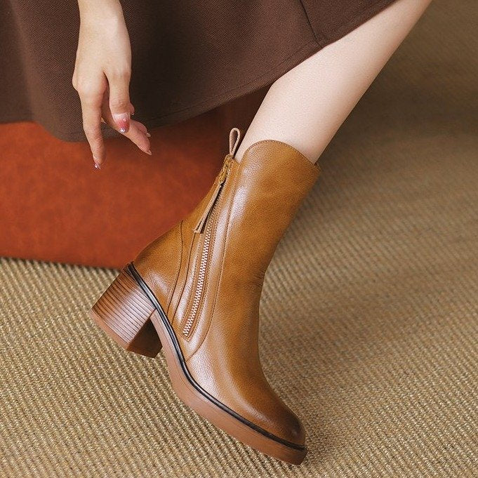 Side-Zip Ankle Boots
