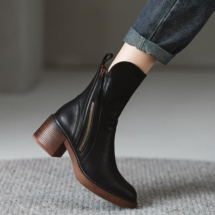 Side-Zip Ankle Boots