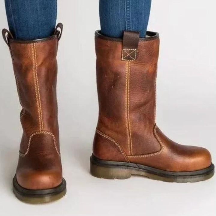 Faux Shearling Pull-On Boots