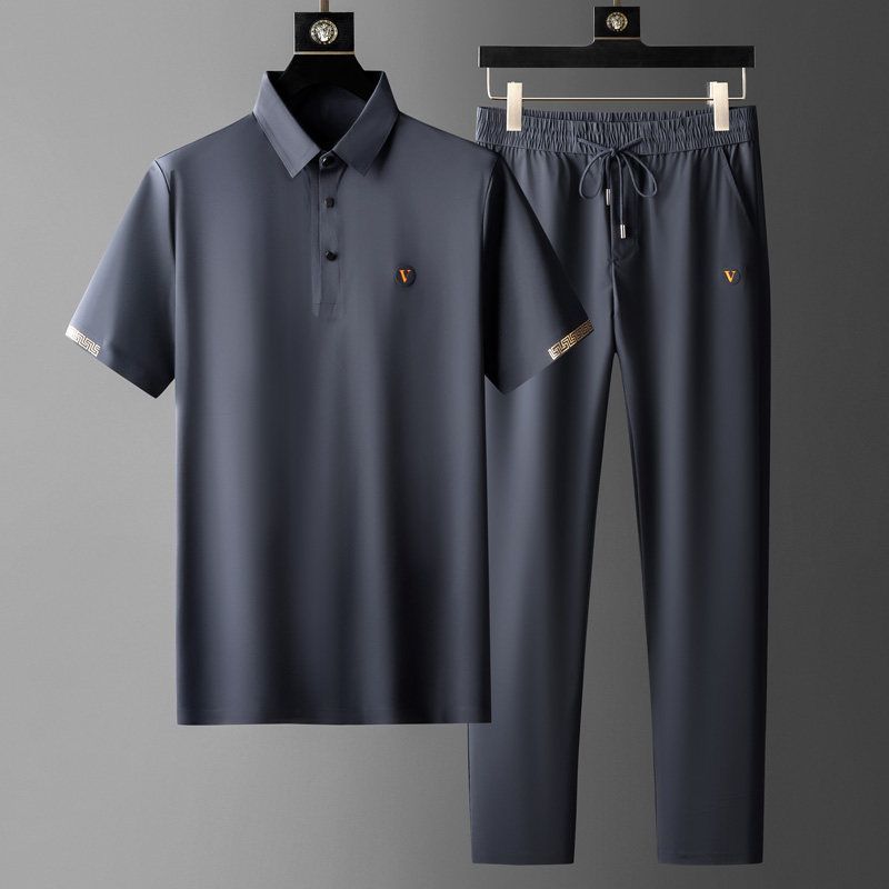 Polo Shirt and Drawstring Trousers Set