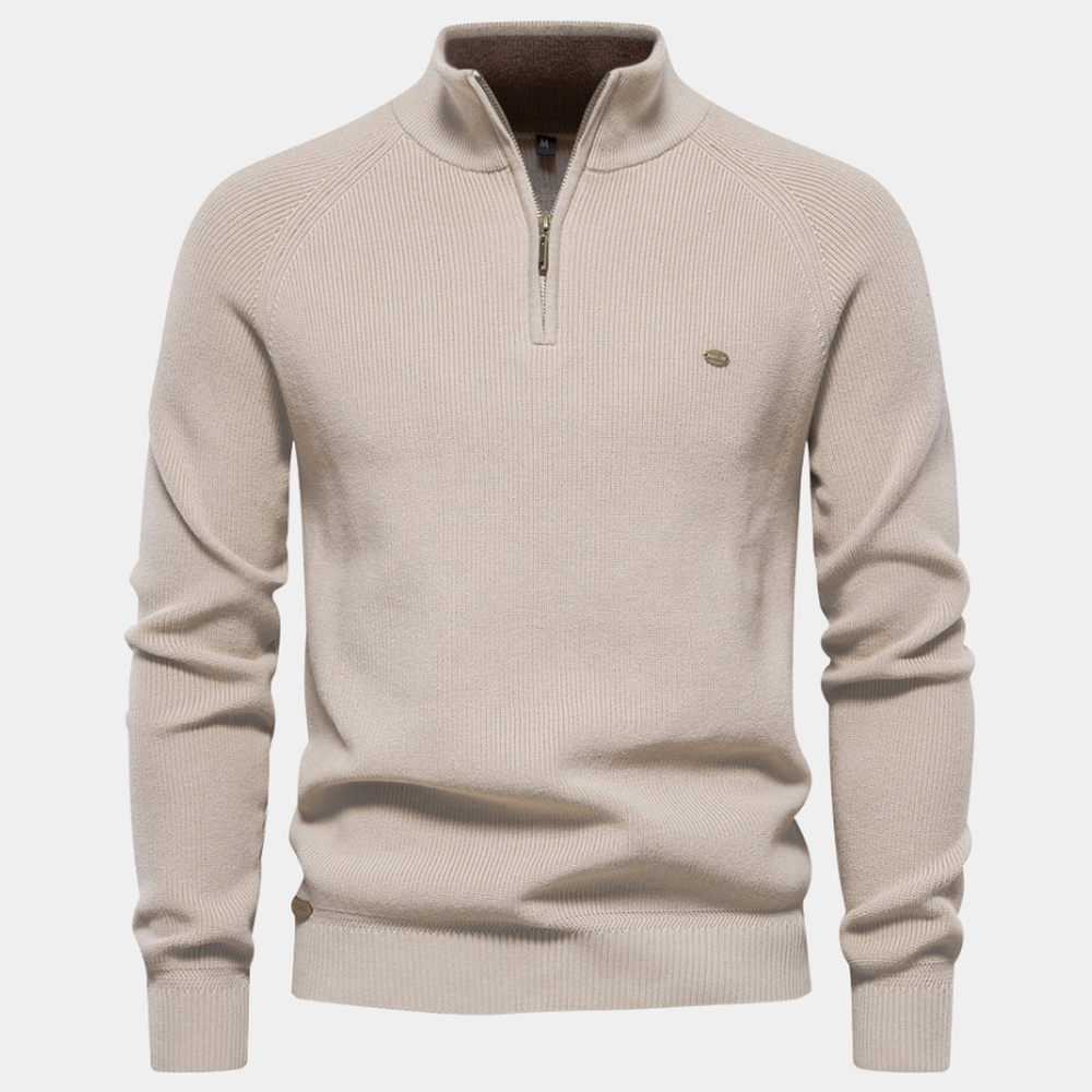 Half-Zip Trui Heren | Ademend Warm & Zacht Draaggevoel