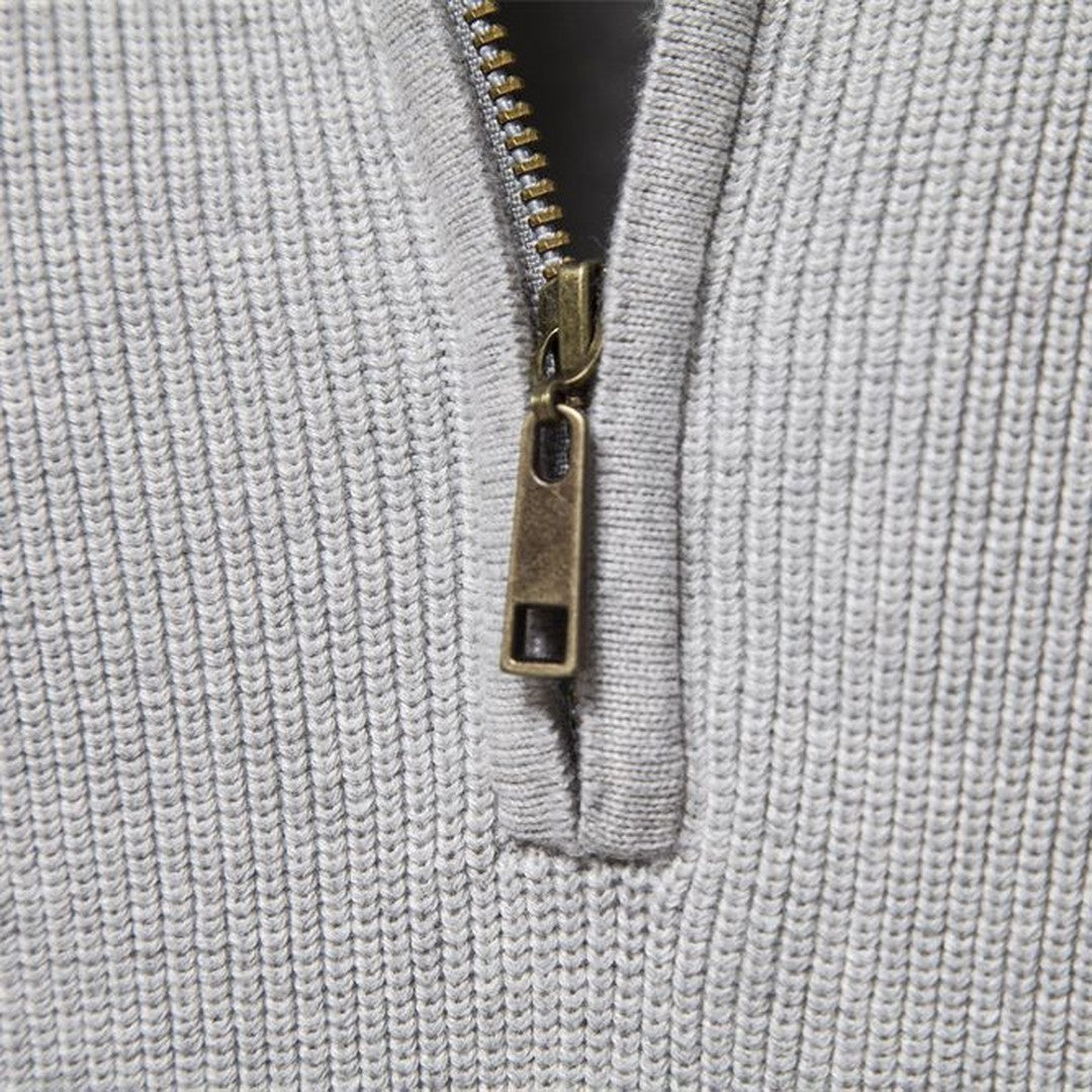 Half-Zip Trui Heren | Ademend Warm & Zacht Draaggevoel