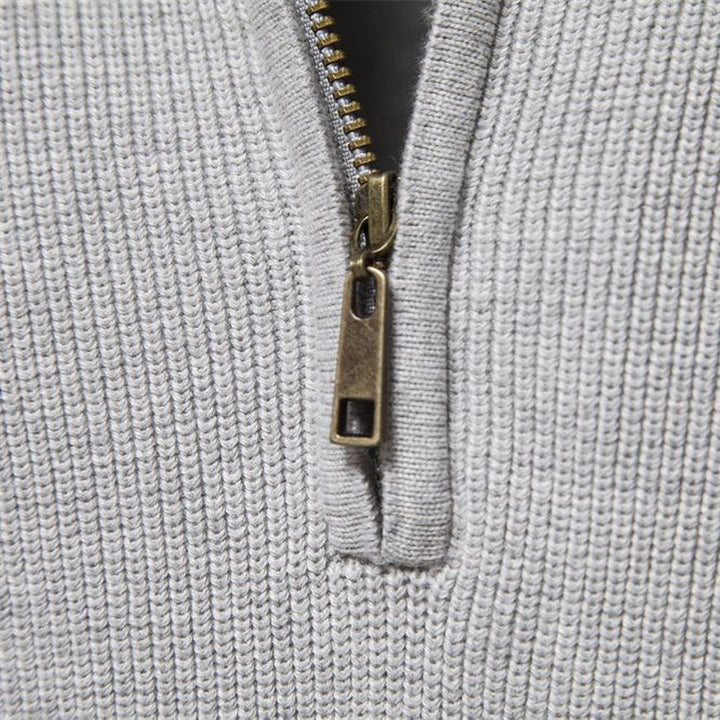 Half-Zip Trui Heren | Ademend Warm & Zacht Draaggevoel