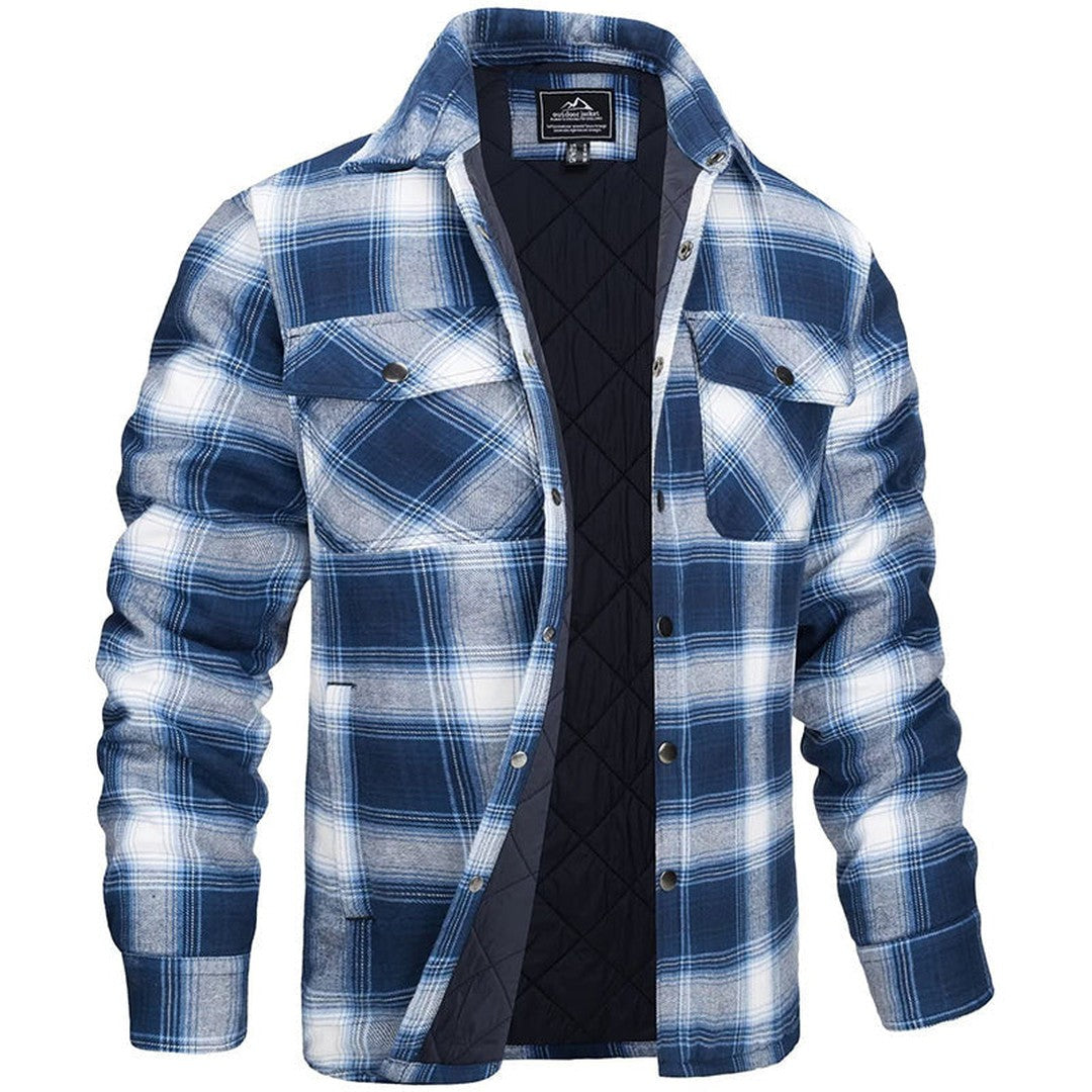 Heren Geruite Jas | Winterjas | Comfortabel warm in herfst & winter