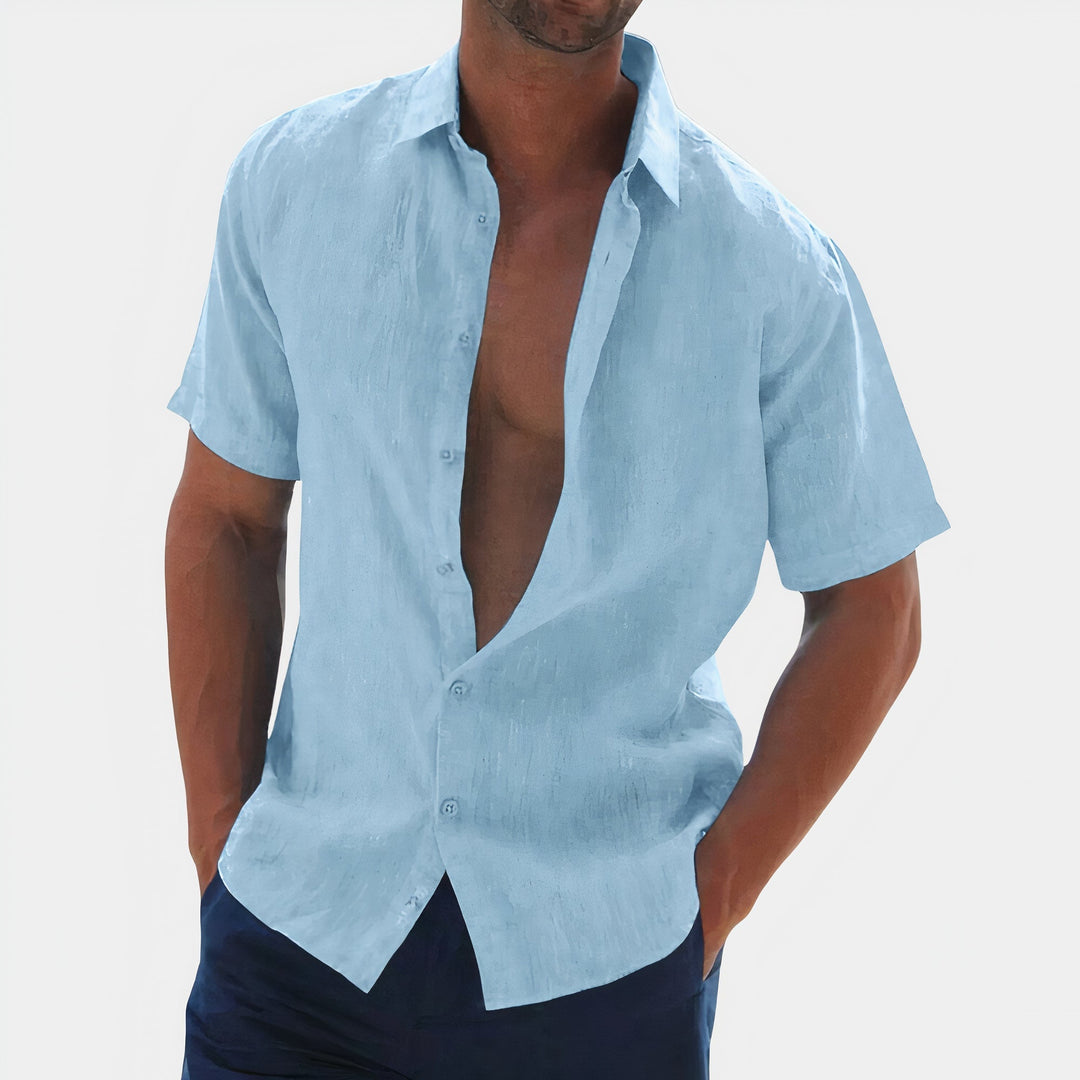 Summer Short Sleeve Button Shirt