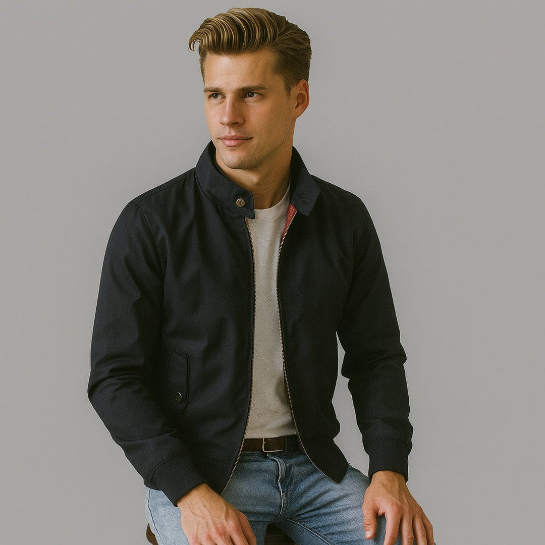 Jas Heren | Klassiek Harrington met Rits