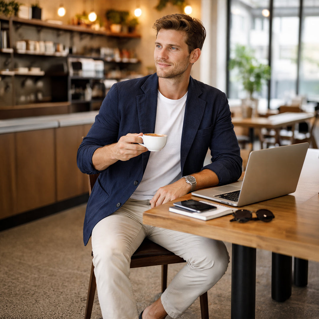 Lightweight Summer Linen-Look Blazer