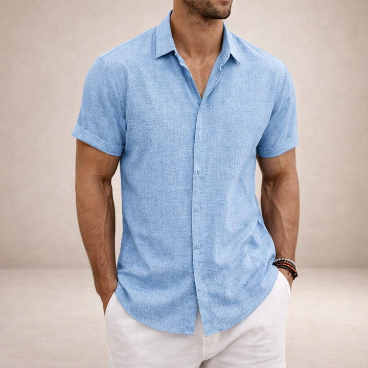 Casual Short Sleeve Button Shirt